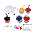 Fabriksprisleverantör varm/kall skalning klar transparent PET-film för t-shirttryck värmeöverföring 