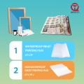 QINGYI fabrik grossist transparent PET vattentät bläckstrålefilm för positiv silkscreentryck 